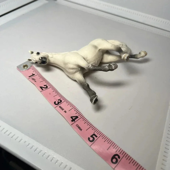 SCHLEICH Horse White Arabian Mare Pink Braids Figure - Picture 5 of 5